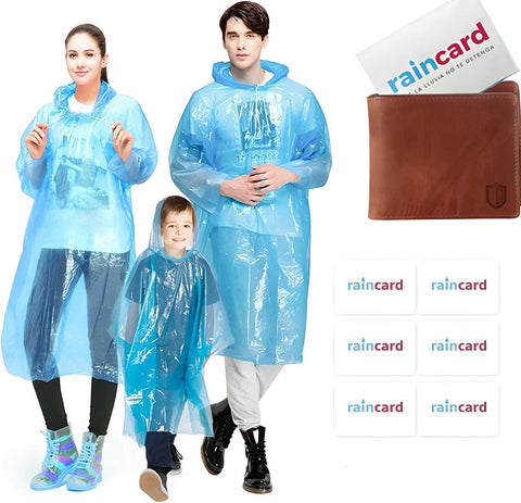 FULLY Reusable Wallet Rain Card Rain Coat for Adults (Set of 5) Multicolour FULLY Reusable Wallet Rain Card Rain Coat for Adults (Set of 5) Multicolour