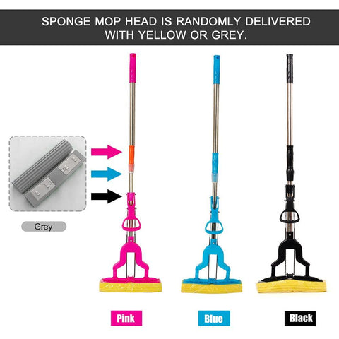 Mop Home Cleaning Sponge Floor Cleaning & Folding Absorbing Squeeze Water Magic Mop (Assorted) Mop Home Cleaning Sponge Floor Cleaning & Folding Absorbing Squeeze Water Magic Mop (Assorted)